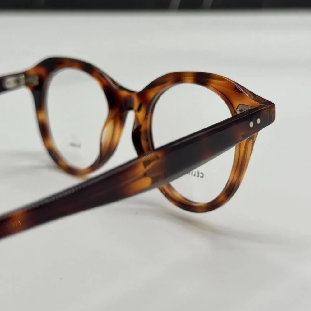 NEW CELINE CL41458 086 HAVANA ROUND UNISEX CELINE EYEGLASSES